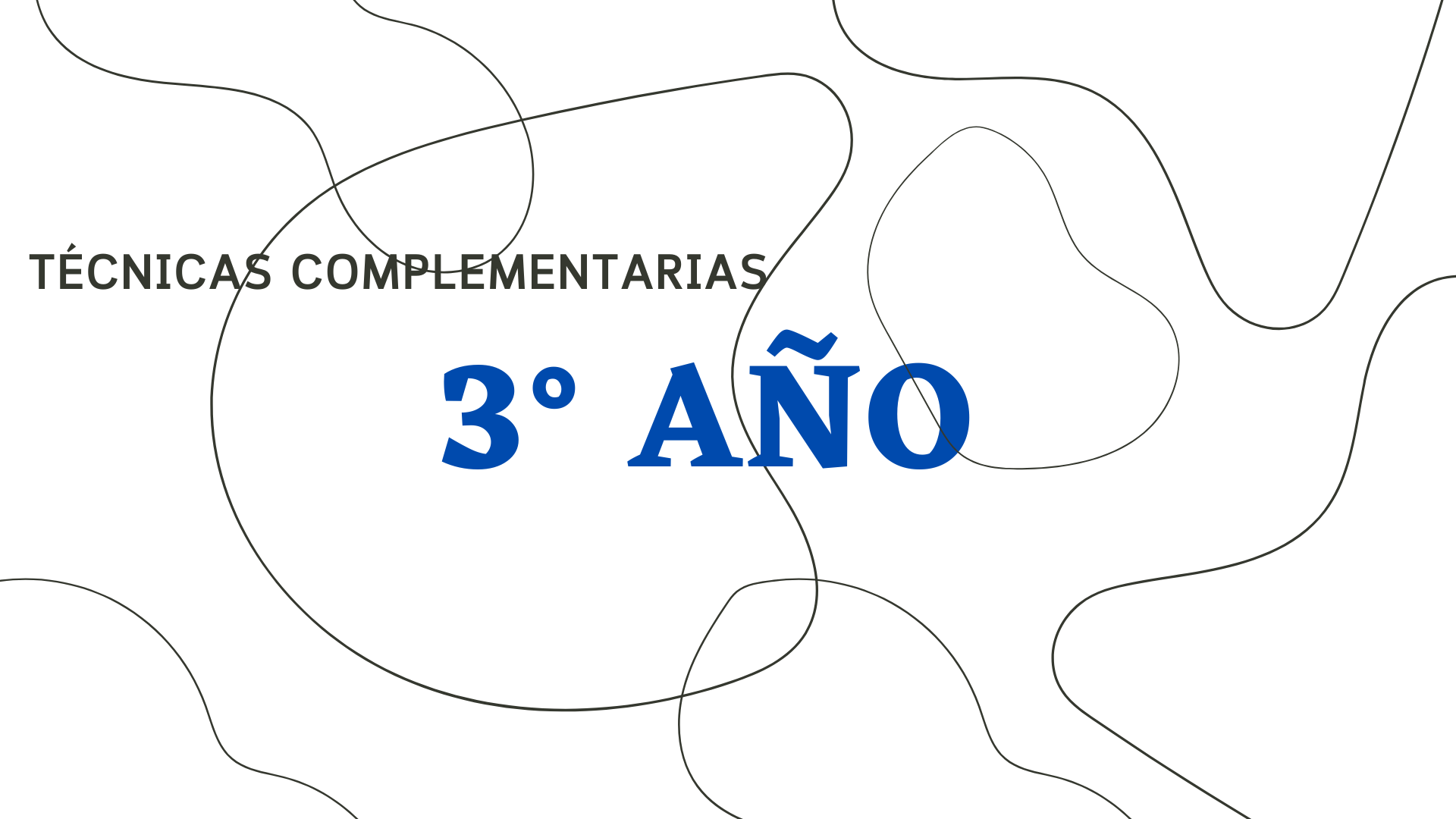 TÉCNICAS COMPLEMENTARIAS / Nivel 3° Año 2022